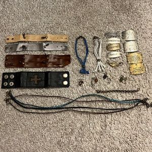 Leather Inter-Changeable Bracelet Set